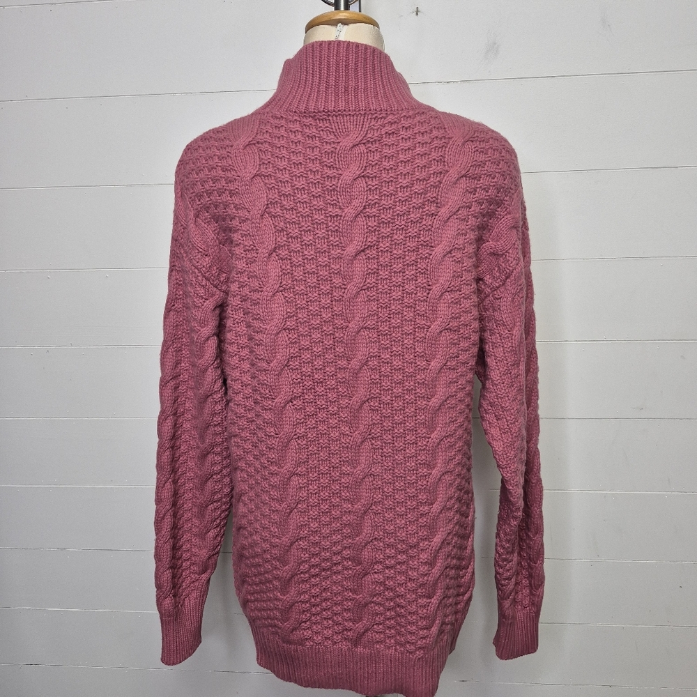 Aritzia Wilfred Gianna Merino Wool Blend Cable Knit Sweater Size S - Picture 7 of 13